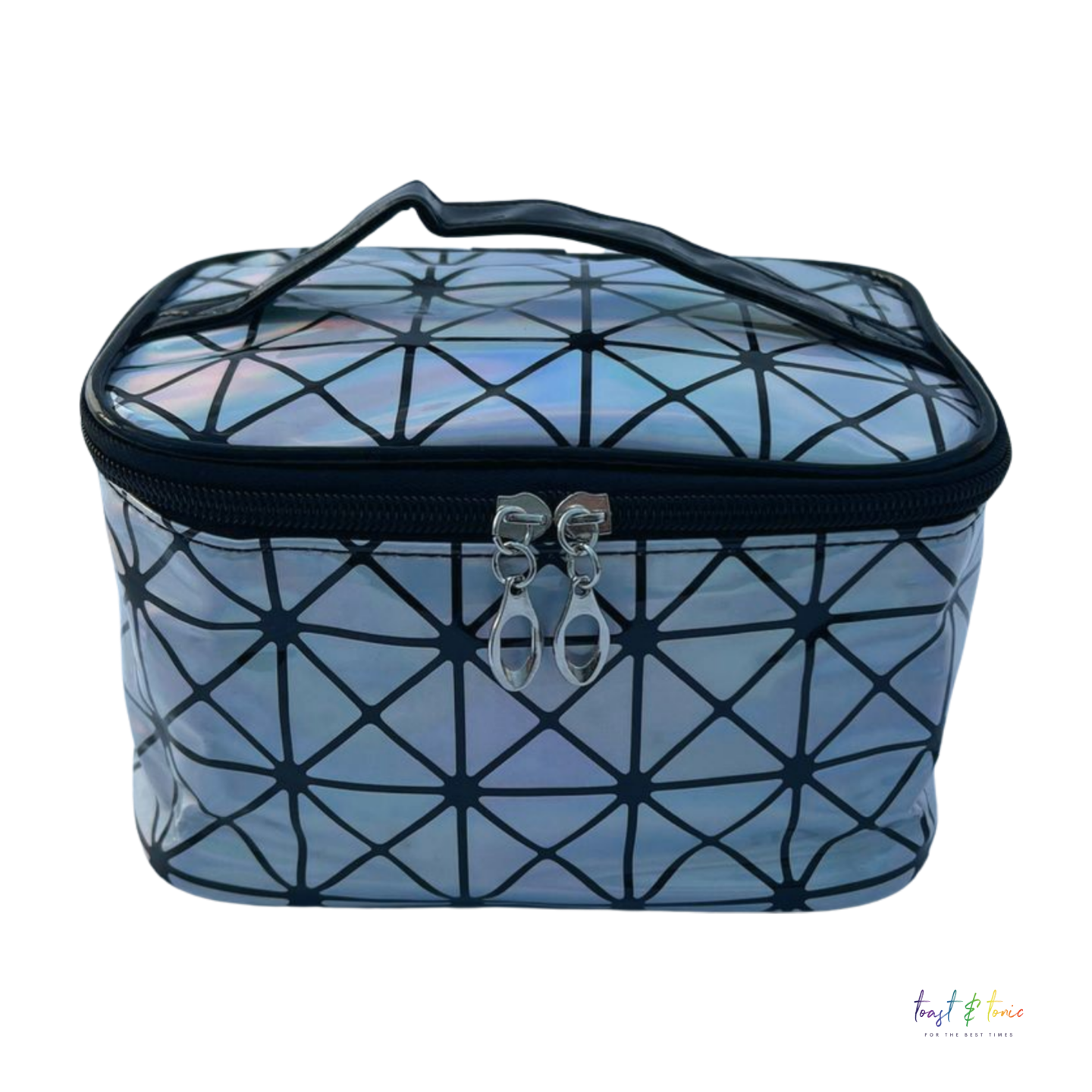 Holographic Toiletry Bag Silver