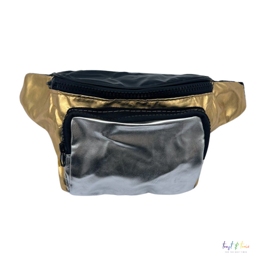 Gold And Silver Bum Bag