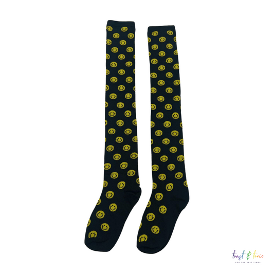 Smiley Face Welly Socks