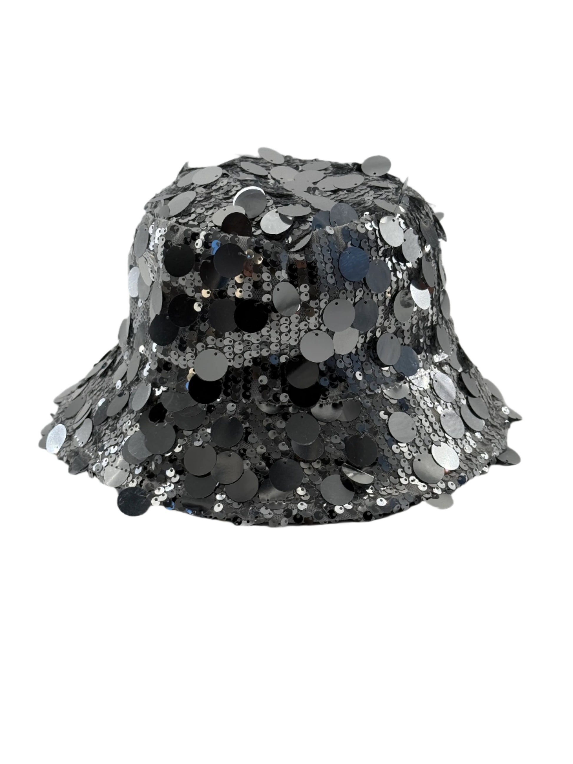 silver sequin festival bucket hat