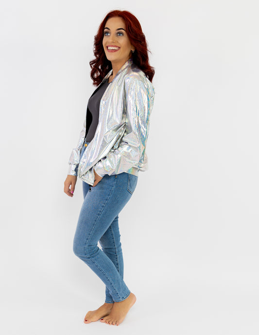 Silver Holographic Jacket