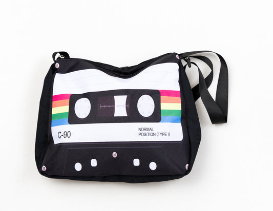 Tape cassette shoulder bag 