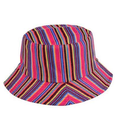 Canvas Bucket Hat Multi Coloured